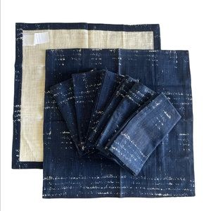 Pottery Barn Shibori Napkins Set of 8